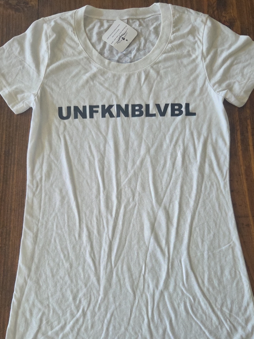 NWT UNFKNBLVBL White Womens Graphic Tee